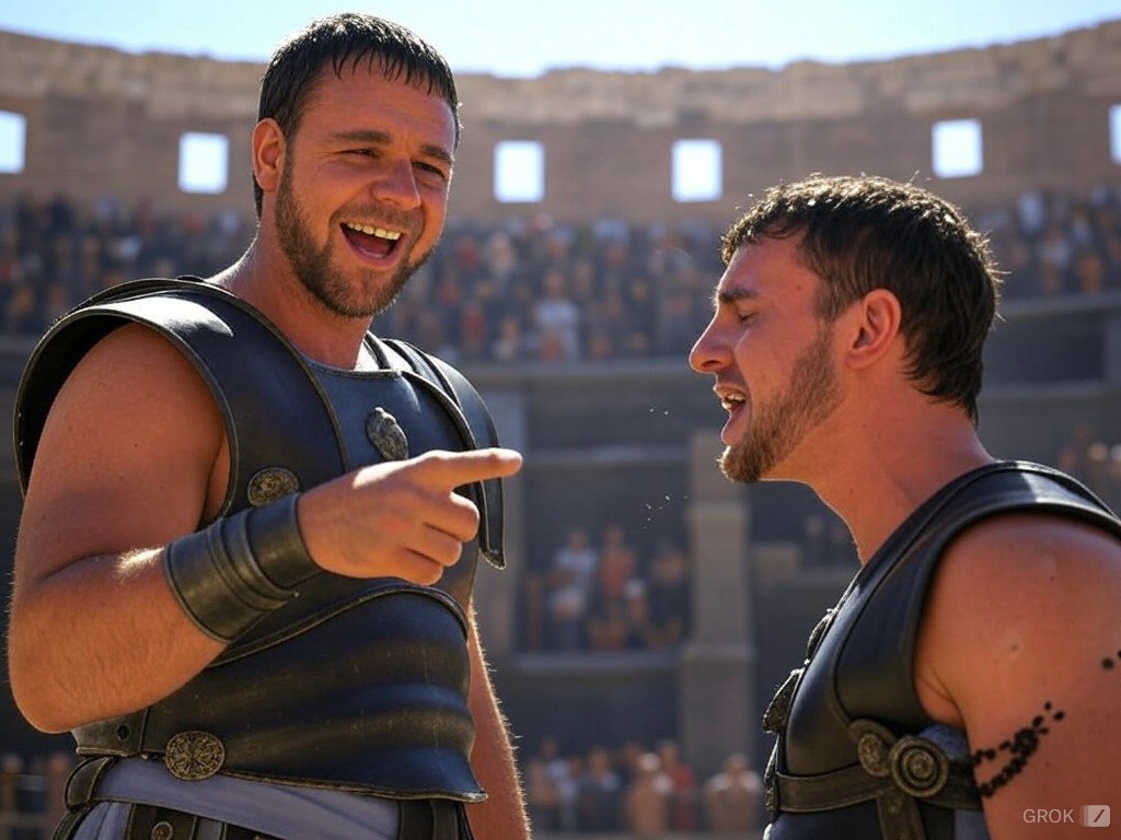 SpinellJoe's tweet image. Gladiator 1 Vs Gladiator 2 lo siento por Paul Mescal..