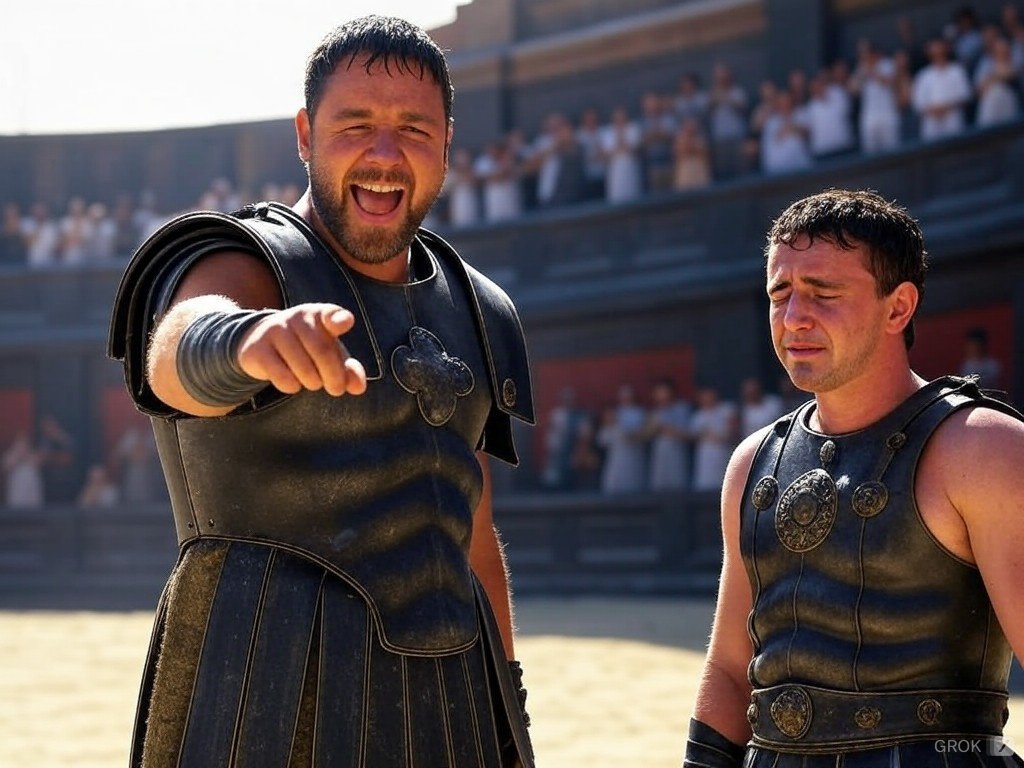 SpinellJoe's tweet image. Gladiator 1 Vs Gladiator 2 lo siento por Paul Mescal..