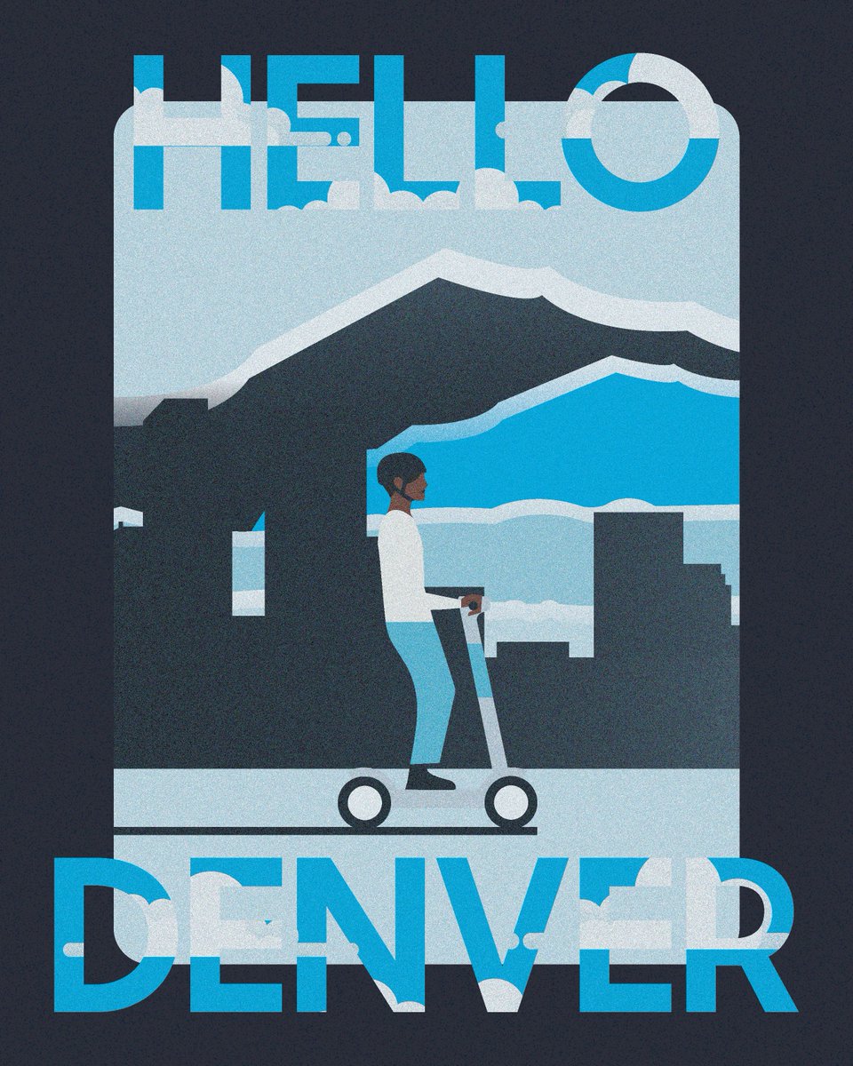 Hello Denver! 🏞️ 

We're flocking into the Mile High City 🛴💨 Bird is now live, giving you the freedom to explore and soar around town. Hop on and fly with us for an eco-friendly adventure!   

#Denver #Micromobility