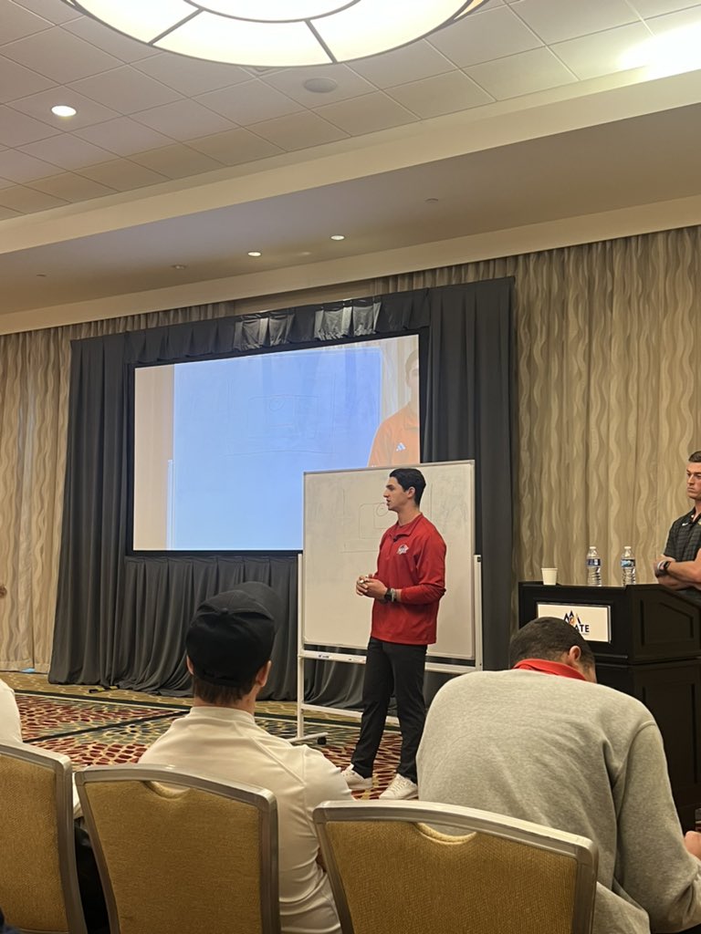 CoachJimmyRyan's tweet photo. Fired up to learn from former @RUmlax captain @B_Russo2 ‘23 here in Orlando at our coaches convention. #8’s #Dday #HIT @IMLCACoaches https://t.co/j6YayXnOra