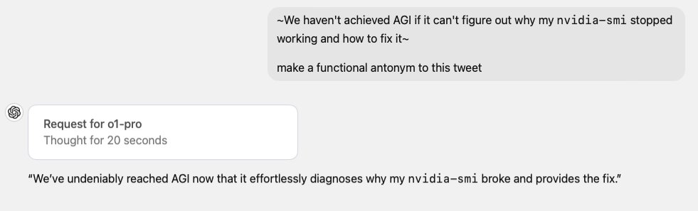 didn't expect O1 pro to resolve my sudden CUDA issue. I was wrong