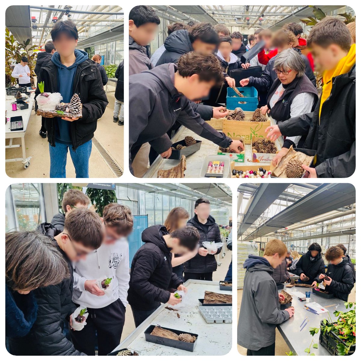 Visite du lycée Horticole pour la 3ème prépa métiers. 
Avec Mmes Gallien, Bouzy et Rassek. 🌿👏