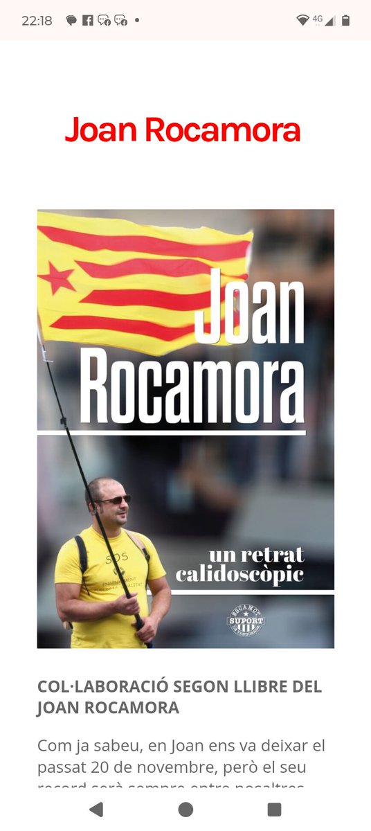 Joan Rocamora, sempre al nostre record
Aquesta és la web dels amics i amigues d’en Joan, un espai per preservar el seu llegat i la seva petjada inesborrable.
Visita-la i participa: joanrocamora.cat 🕊️

#JoanRocamora #MemòriaCol·lectiva #Homenatge