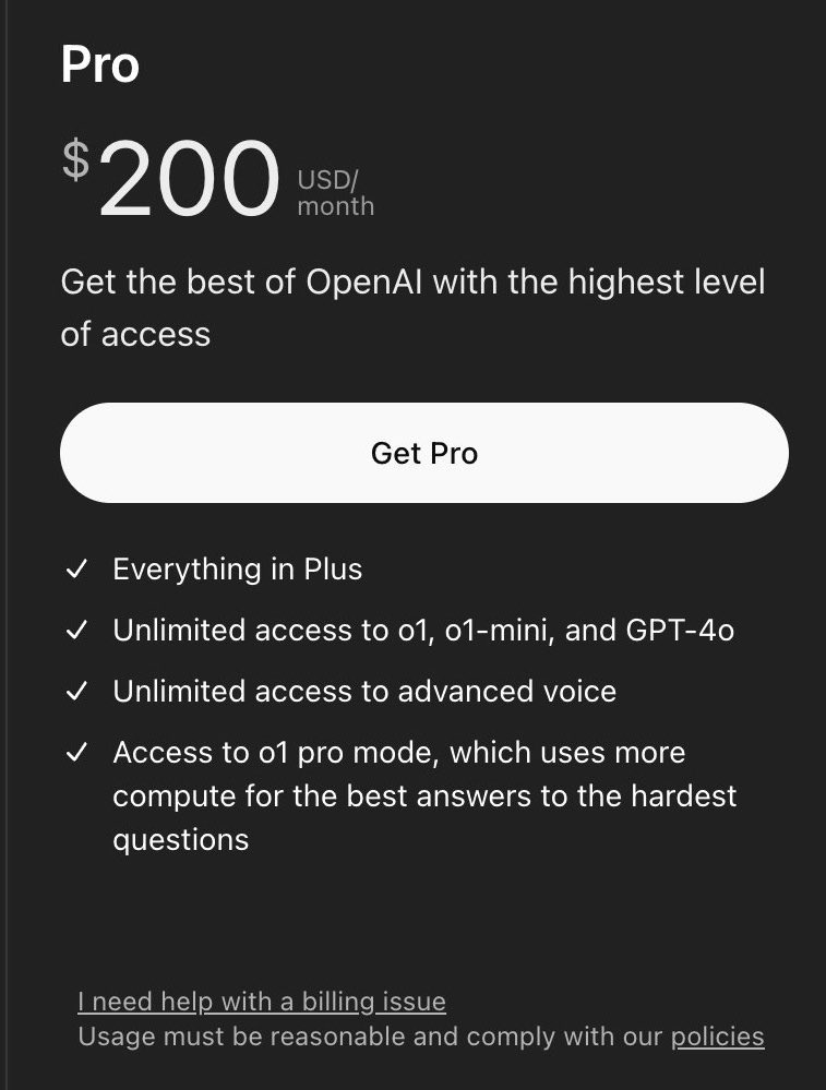 Yopcix's tweet photo. Next step for chatGPT can be Ultra plan for $2000/month https://t.co/E59StfPopK