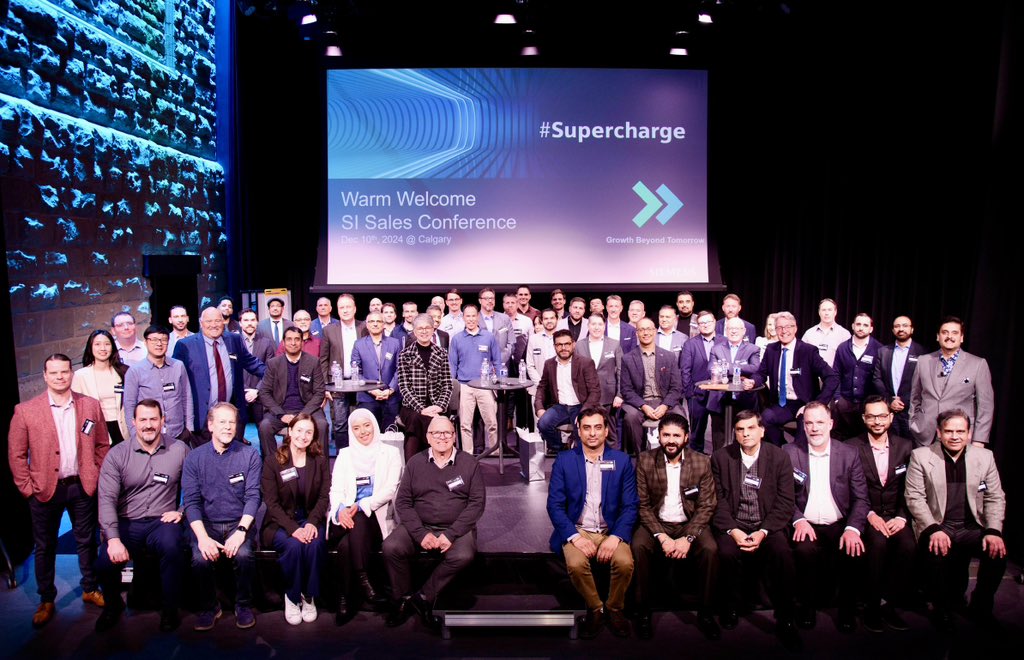 mzaheer81's tweet photo. Earlier this week, we did our @Siemens Smart Infrastructure western region sales conference in Calgary.

With ~60 colleagues incl. a few customers and partners, we #Supercharged our future growth plans. https://t.co/lcF4mWOoVK