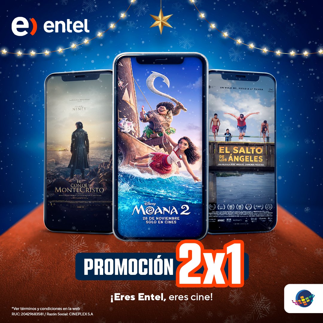 cineplanet's tweet photo. ¡PLANET, ES TU MOMENTO! 🤩🔥
Aprovecha el 2X1 con #Entel y sorprende a tu crush o primer @ con una entrada a tu Cineplanet favorito.
¿Te atreves a etiquetarl@? 👀
Ingresa tu código en nuestra web 🌐 https://t.co/9g97CJoF7z app 📲 y empieza la aventura.
#PromoEntel #Cineplanet https://t.co/fCbtetVnRU