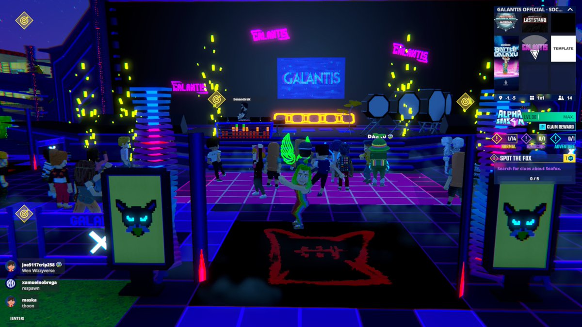 Rocking out at the <a href="/wearegalantis/">Galantis</a> Stage in <a href="/TheSandboxGame/">The Sandbox</a>. The virtual crowd is going wild! 🎉🔊 register-landings.sandbox.game/alphaseason4-s… #TheSandbox #AlphaSeason4 #AS4SocialChallenge