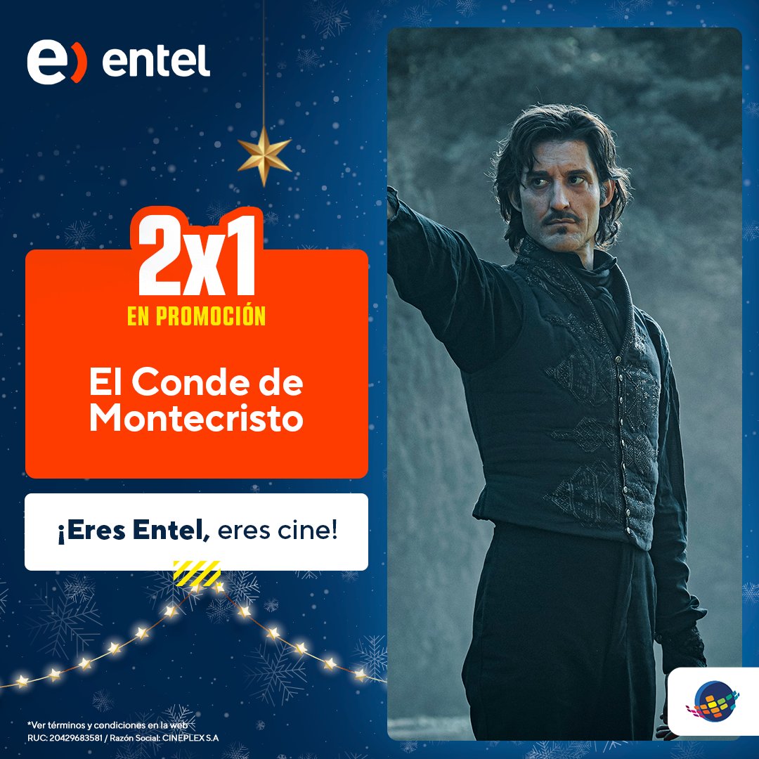 cineplanet's tweet photo. ¡PLANET, ES TU MOMENTO! 🤩🔥
Aprovecha el 2X1 con #Entel y sorprende a tu crush o primer @ con una entrada a tu Cineplanet favorito.
¿Te atreves a etiquetarl@? 👀
Ingresa tu código en nuestra web 🌐 https://t.co/9g97CJoF7z app 📲 y empieza la aventura.
#PromoEntel #Cineplanet https://t.co/fCbtetVnRU