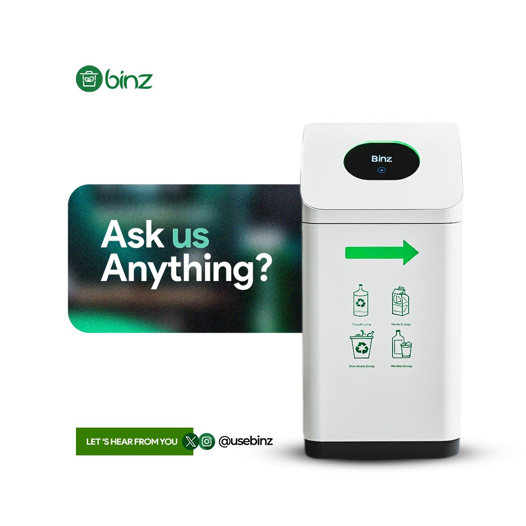 useBinz's tweet image. Have you got any questions for us?
Let us know below.

...Binz smart waste bin is coming soon.

#smartwastemangement