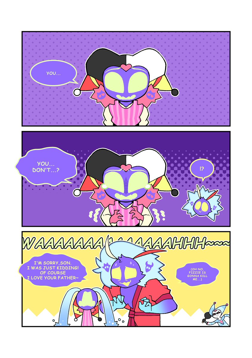 love is stupid.(redrawing of my old comics.)
#HelluvaBossFanart #Fizzarozzie