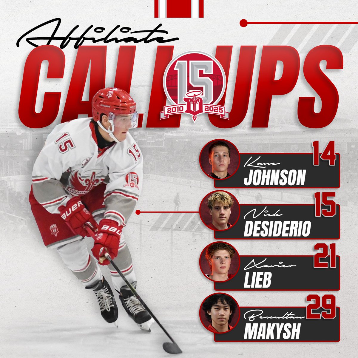fightingsaints's tweet photo. ICYMI | The Fighting Saints have called up four players from the affiliate list. #DubuqueDevelopment #Fighting15 #HalosHigh https://t.co/aPMRdkc1WI