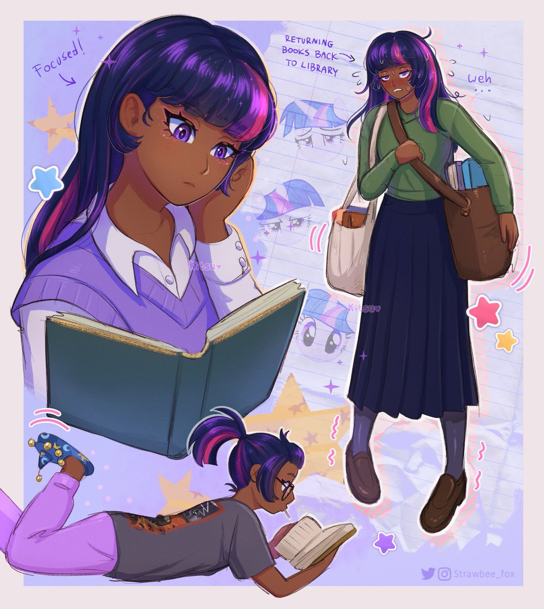 strawbee_fox's tweet photo. Book season 💜📖✨

#TwilightSparkle #mlpfanart https://t.co/aixycNF6l5