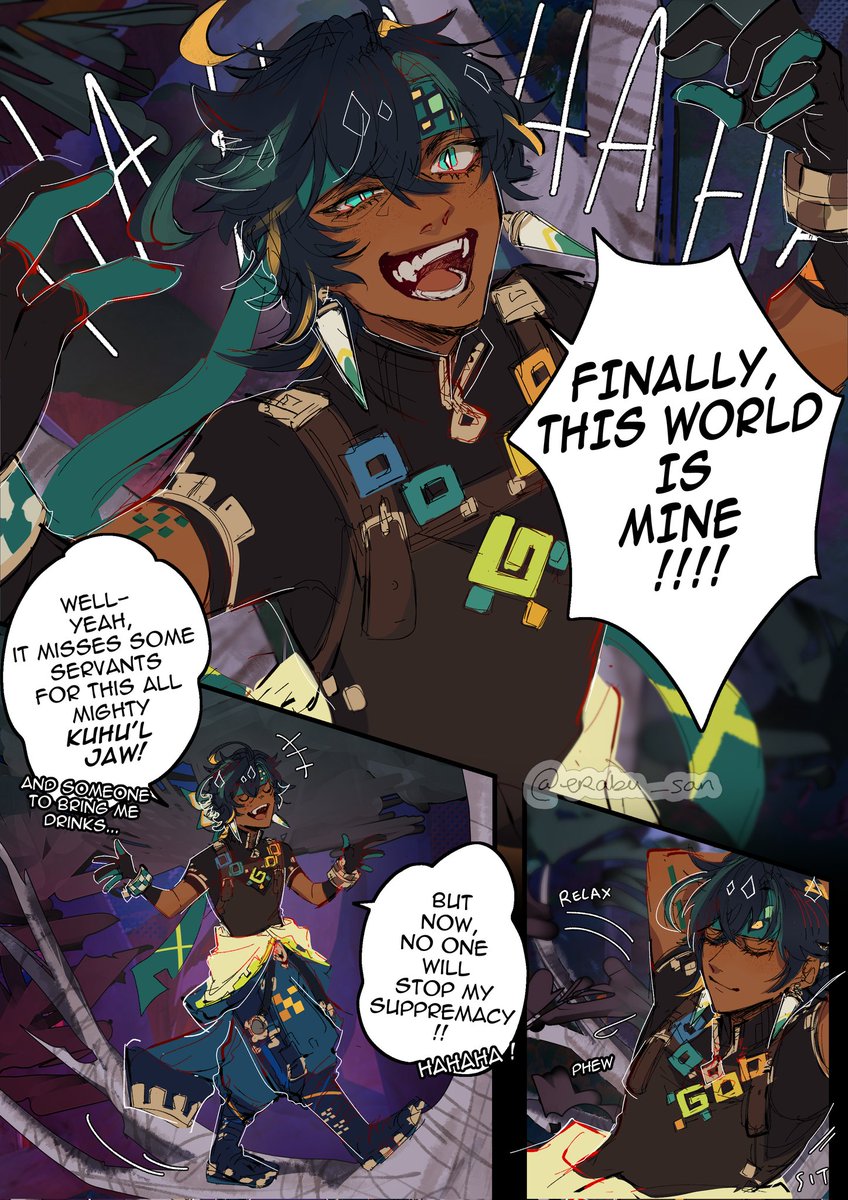 Erabu_san's tweet photo. i believe that I can't do a better comic than this 😔 https://t.co/4FMP2OcQFQ