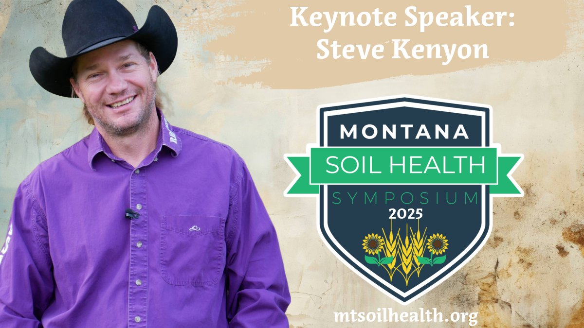 What's that? the annual #Montana Soil Health Symposium registration is open for 2025? AND Steve Kenyon is a keynote speaker? That is ALL correct! Come join us Feb 4-6, 2025 in Billings. Go to mtsoilhealth.org/home-2025/ to register and get more info! #SoilHealth #MTAg