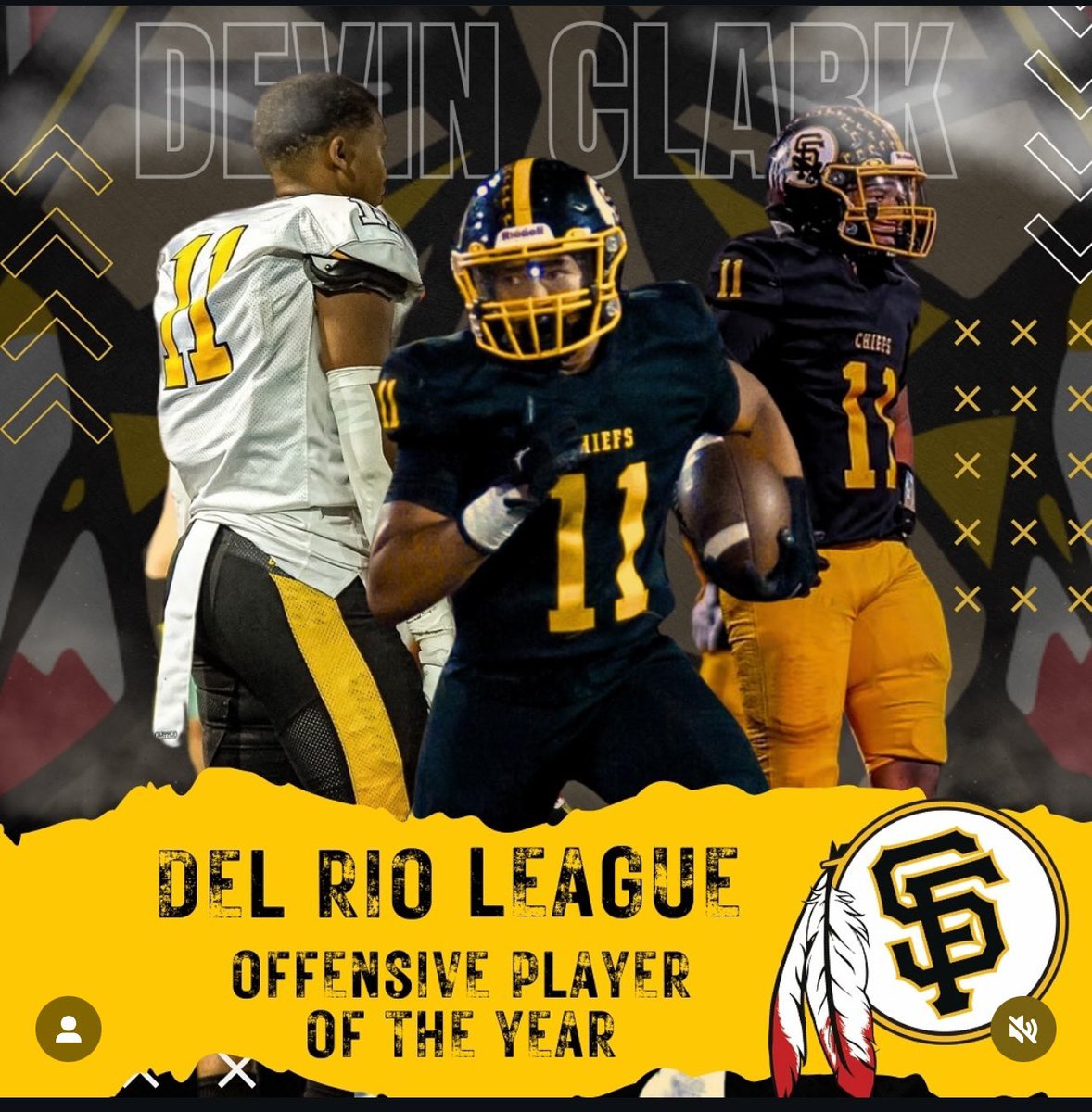 Back to Back years a SF Running Back has earned this honor. Super Proud of Devin and the season he had.  Finished with almost 1500 yards and 23 Td’s.  Best Part is be will be back for another year. #Chiefup
