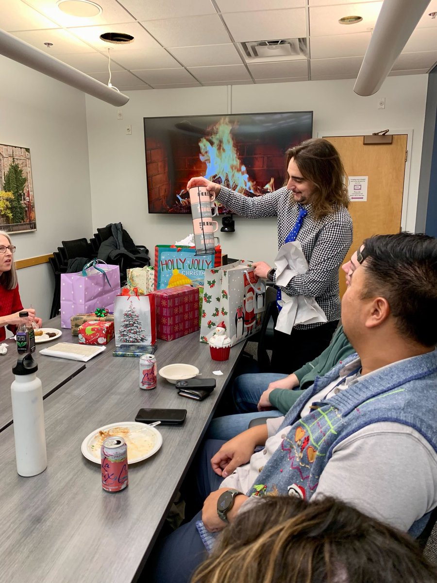 LyssiotisLab's tweet photo. Another year gone by, another round or ridiculous white elephant successes! 🐘🎄@UMPhysiology, @UMRogelCancer, @UMICHpancreas https://t.co/ou2zSALYoD