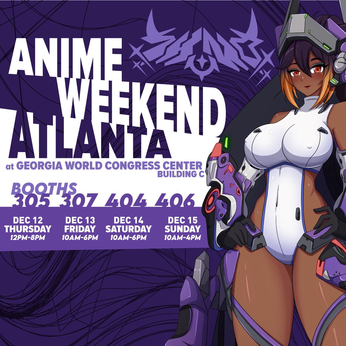 SHWA (@shwainc) on Twitter photo Hey Atlanta! Weโre at #AnimeWeekendAtlanta from today through Sunday! 
Come stop by and say hi ๐ Hey Atlanta! Weโre at #AnimeWeekendAtlanta from today through Sunday! 
Come stop by and say hi ๐