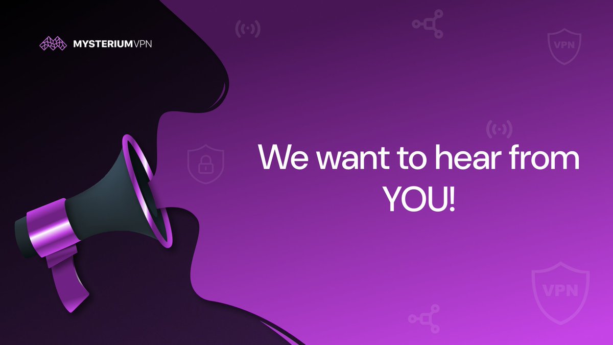 Hey Mysterium Community! 🎉
We’re working on our referral system and want your input. 🧐 What kind of rewards would you love to earn for referring friends to Mysterium VPN?
💸 Cash bonuses?
🎁 Free subscriptions?
🔥 Exclusive perks or features?
Your feedback is super important to