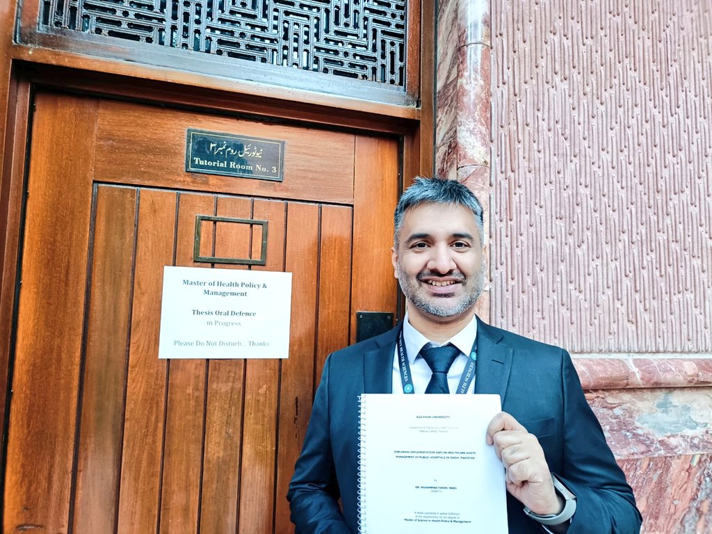 drfahim's tweet photo. I successfully defended my MHPM thesis! 🎓
Grateful for the support of my supervisor @zafar_fatmi, committee, and all who assisted.
#ThesisDefense #HealthPolicy #HealthcareResearch #PublicHealth #AcademicSuccess #AKU https://t.co/m08rT2TUlF