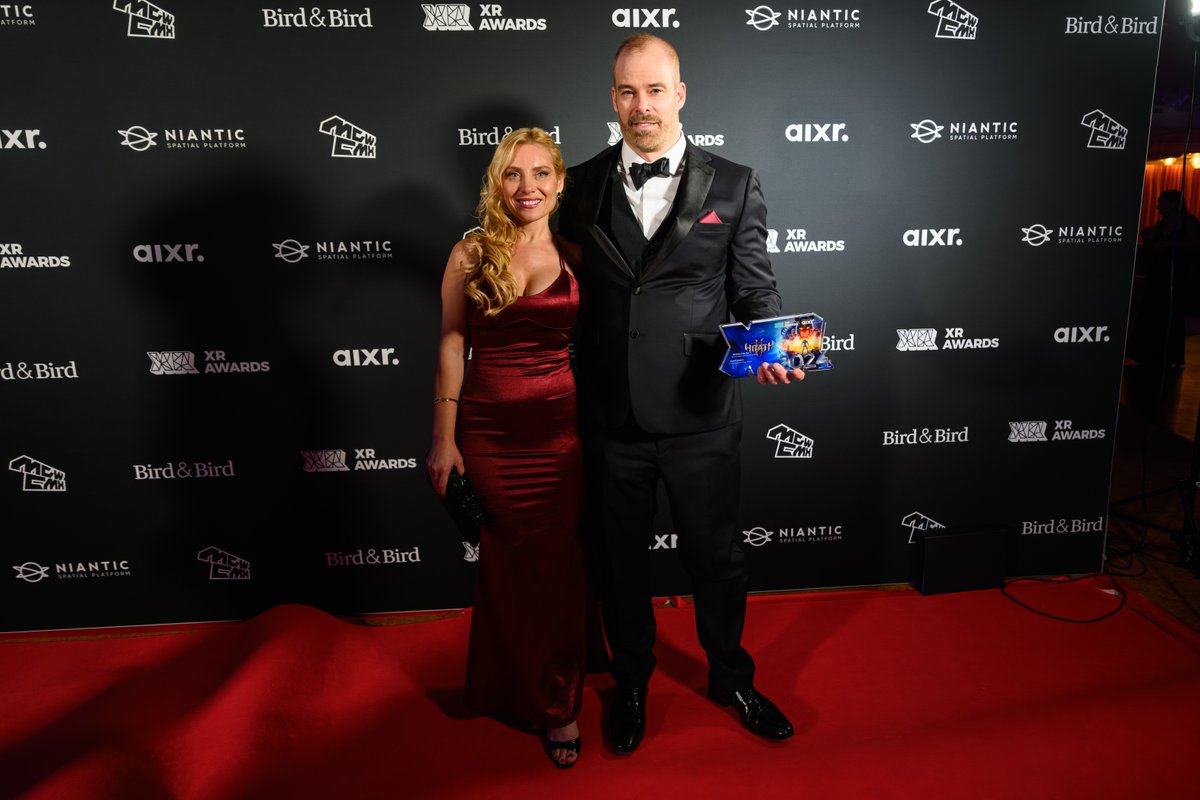 AIXR XR Awards (@vrawards) on Twitter photo 🎮 “Our game was a massive project and a dream come true to work on,” said Jean-Francois Lepine from <a href="/SanzaruGames/">Sanzaru Games</a> and <a href="/MetaQuestVR/">Meta Quest</a>, winners of XR Game of the Year. Congratulations on this well-deserved honor! 🕹️✨ #XRAwards #GamingInnovation #AI #VR 🎮 “Our game was a massive project and a dream come true to work on,” said Jean-Francois Lepine from <a href="/SanzaruGames/">Sanzaru Games</a> and <a href="/MetaQuestVR/">Meta Quest</a>, winners of XR Game of the Year. Congratulations on this well-deserved honor! 🕹️✨ #XRAwards #GamingInnovation #AI #VR