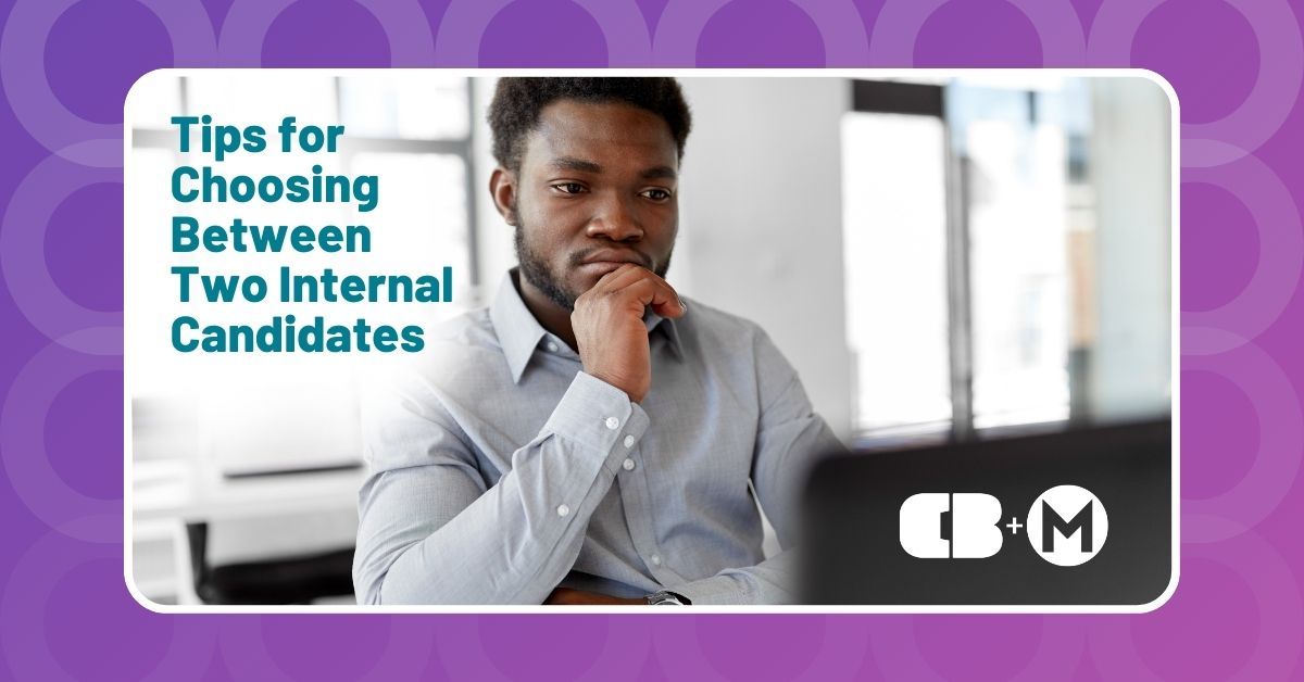 Trying to decide between two internal candidates for a role? That's a good problem to have! 

Use this guide to explore the characteristics you should consider and review other tips for choosing between two internal candidates: resources.careerbuilder.com/employer-blog/…