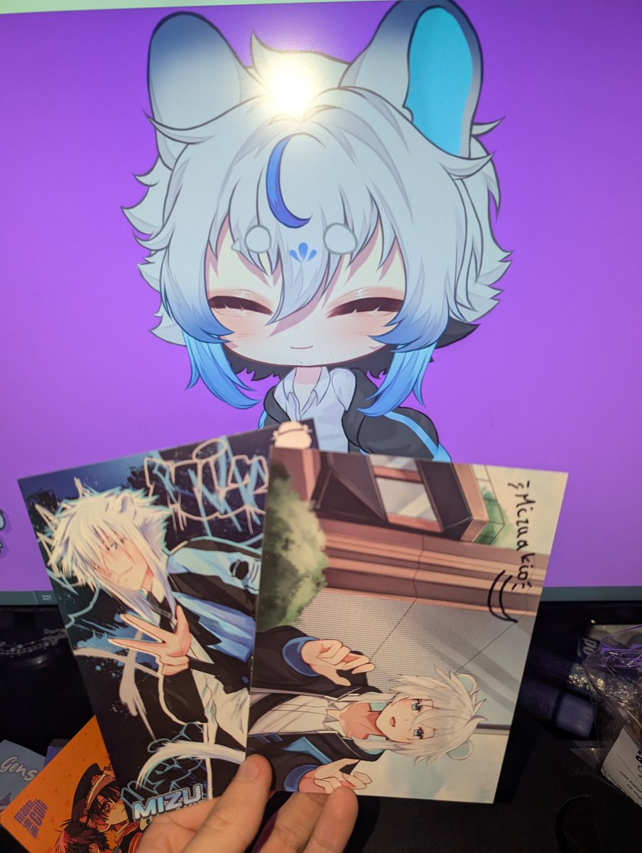 Mizuakio (@mizukitsu02) on Twitter photo Ich wollte aus gegebenem anlass mal paar Postkarten verlosen.
Jeweils 5 pro design also insgesamt 10 :D
Was ihr dafür tun müsst:
Follow 
Retweet
Like
Twitch Follow(Optional)
Euh Teilnahme Schluss ist 19.12
Sry dass es so kurzfristig ist aber ansonsten würden die erst 2025 ankommn Ich wollte aus gegebenem anlass mal paar Postkarten verlosen.
Jeweils 5 pro design also insgesamt 10 :D
Was ihr dafür tun müsst:
Follow 
Retweet
Like
Twitch Follow(Optional)
Euh Teilnahme Schluss ist 19.12
Sry dass es so kurzfristig ist aber ansonsten würden die erst 2025 ankommn