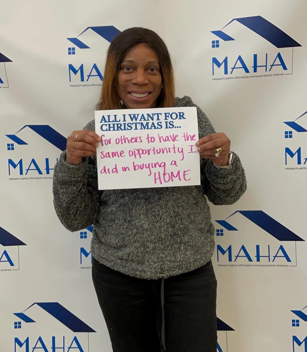 mahahome's tweet image. All MAHA wants for Christmas is…affordable and sustainable homeownership! 🏠🎄 

Our MAHA members shared their homeownership wishes at our last Organizing meeting of the year 💙

#communityorganizing #affordablehomeownership #firstgenhome #boston #Massachusetts