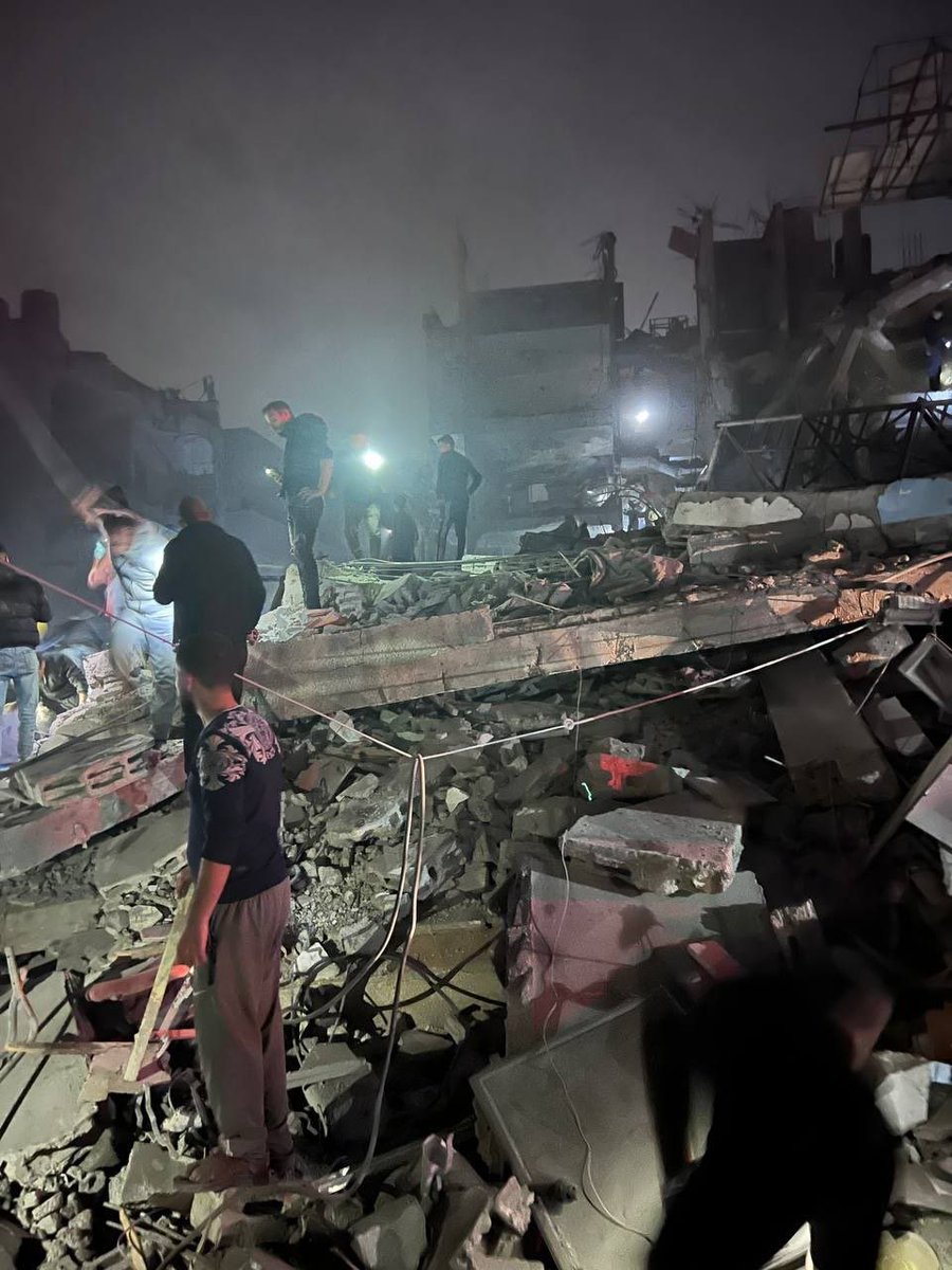 sahouraxo's tweet photo. BREAKING:

Israel just dropped bombs on residential homes in central Gaza, killing over 28 civilians – most of them children and women.

This is not “self-defense”.

This is the deliberate massacre of innocent people. https://t.co/DBb0LxyLh8