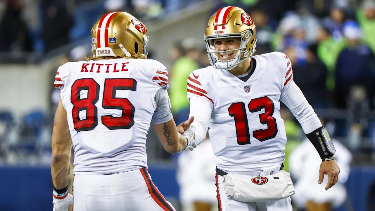 ZaarkoAi's tweet photo. NUKE ALERT 🚨💸🔥☢️

Might put 20 units on this one, y’all. My guy—he’s always there when it matters most. GIVE ME George Kittle to find the endzone at +125.

This man is a BEAST. The hands, the route running, the ability to bulldoze defenders—Kittle is built for moments like this. When the game is on the line, he’s the guy you trust. It’s not just a bet; it’s a LOCK.

Lock it in and watch Kittle DOMINATE tonight. 💸🔥☢️ #ZaarkoKnows #MiracleLock