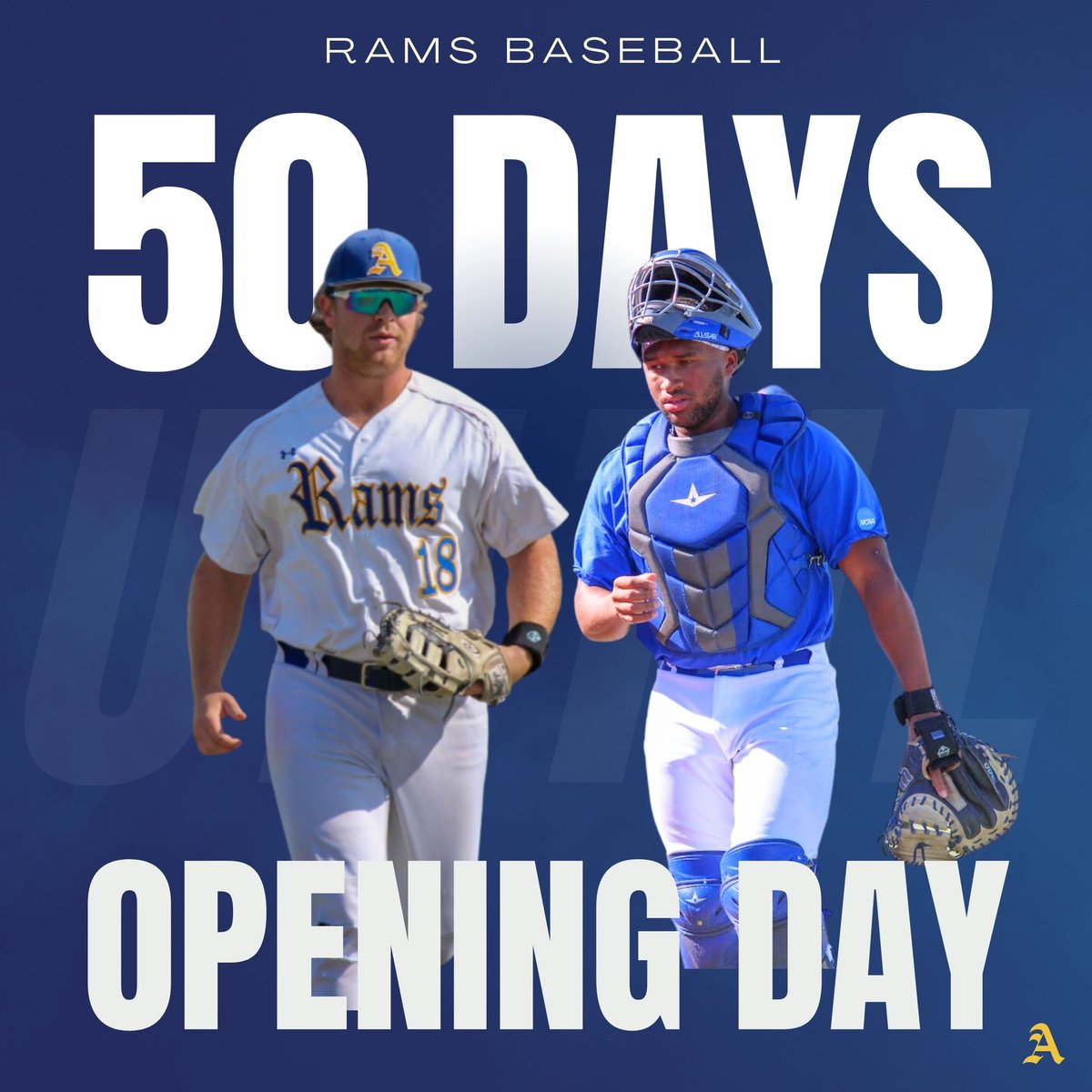 RamsASUbaseball's tweet image. 5️⃣0️⃣ days until opening day!!