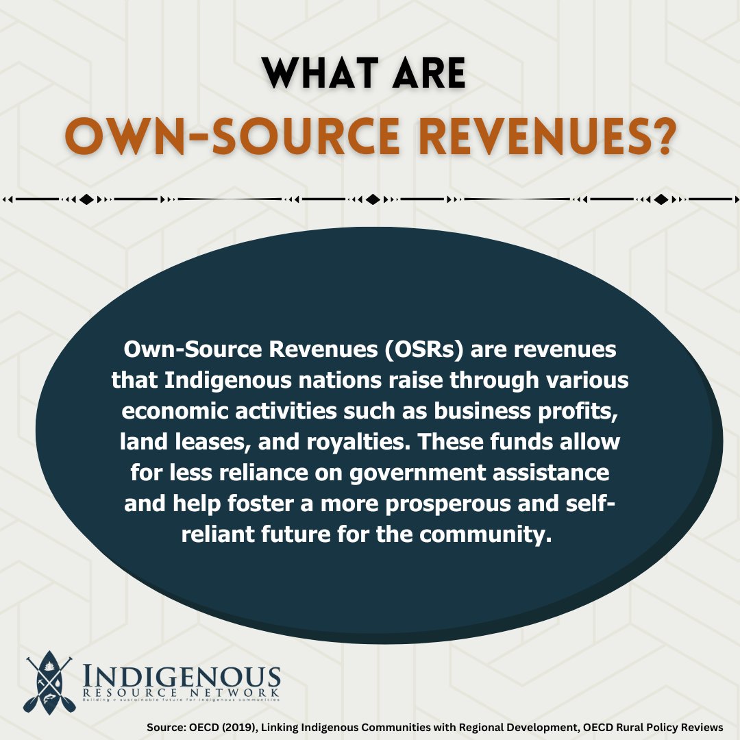 Own source revenues (OSRs) are crucial for Indigenous nations so they can create a prosperous, self-reliant, and empowered future for their communities.