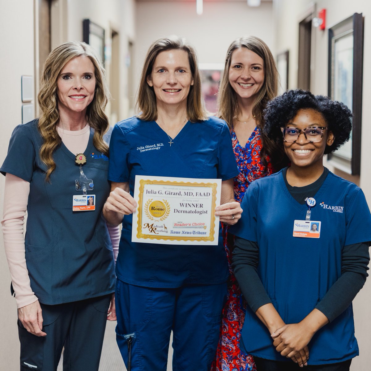 We love sharing our award-winning physicians and practices from the 2024 Best of Rome awards. Congratulations to Dr. Julia Girard, honored as Best Dermatologist. Her team also received 2nd for Best Dermatology Group. Thank you for your dedication! 🏆