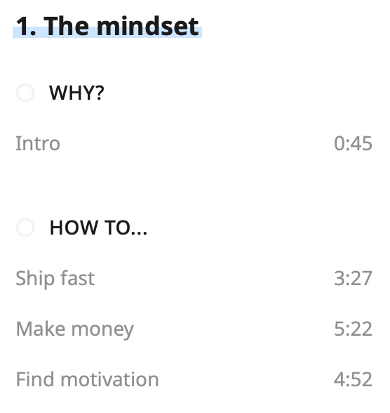 MonfangOCE's tweet image. Real talk about #CodeFast. This first module on mindset is already worth what I spent on the course. You're saying to yourself 'bullshit, no way &lt; 15 minutes of video did that'.
Well, it did.