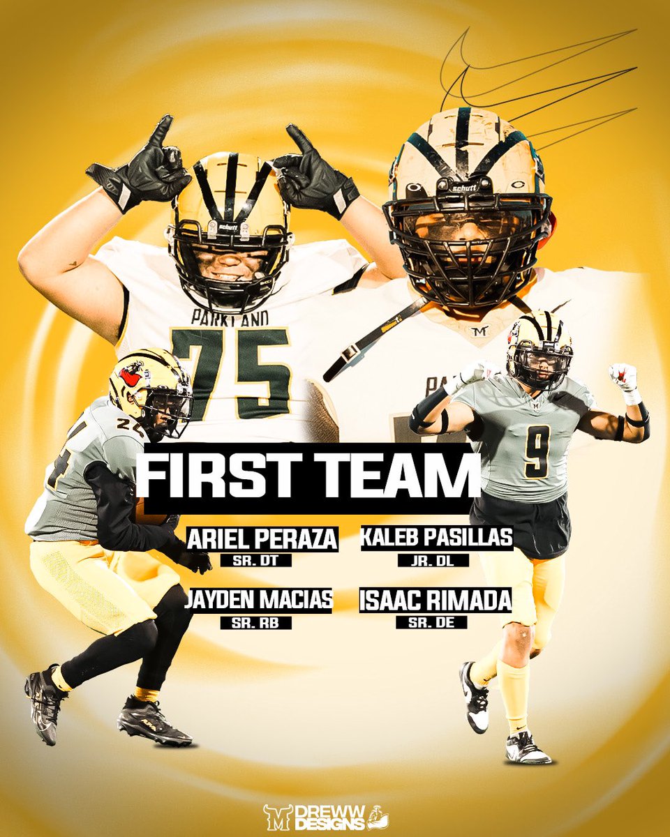 Here are our 1-5a All-District first team award winners!  Congratulations!  We’re proud of you!  <a href="/DrewwDesigns/">DrewDesigns</a> #ThePark #BeGlorious 〽️🤘🏾