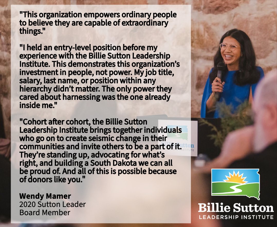 Billie Sutton Leadership Institute tweet media