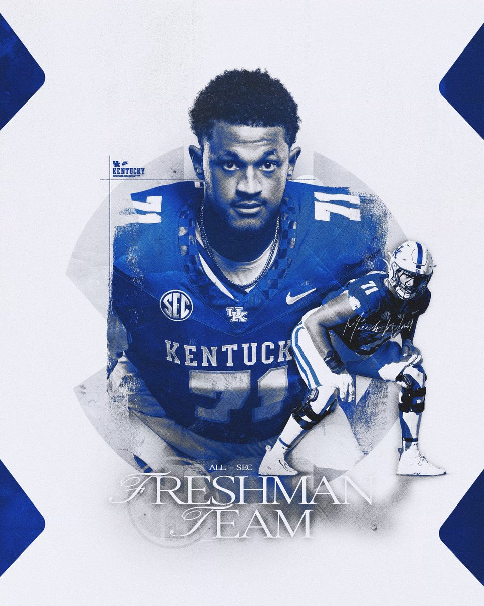 Kentucky Football (@ukfootball) on Twitter photo Congrats to <a href="/_BIGMAL_67/">Malachi Wood</a> who has been named to the All-<a href="/SEC/">Southeastern Conference</a> Freshman Team.
📰🔗 - ukathletics.com/news/2024/12/1… Congrats to <a href="/_BIGMAL_67/">Malachi Wood</a> who has been named to the All-<a href="/SEC/">Southeastern Conference</a> Freshman Team.
📰🔗 - ukathletics.com/news/2024/12/1…