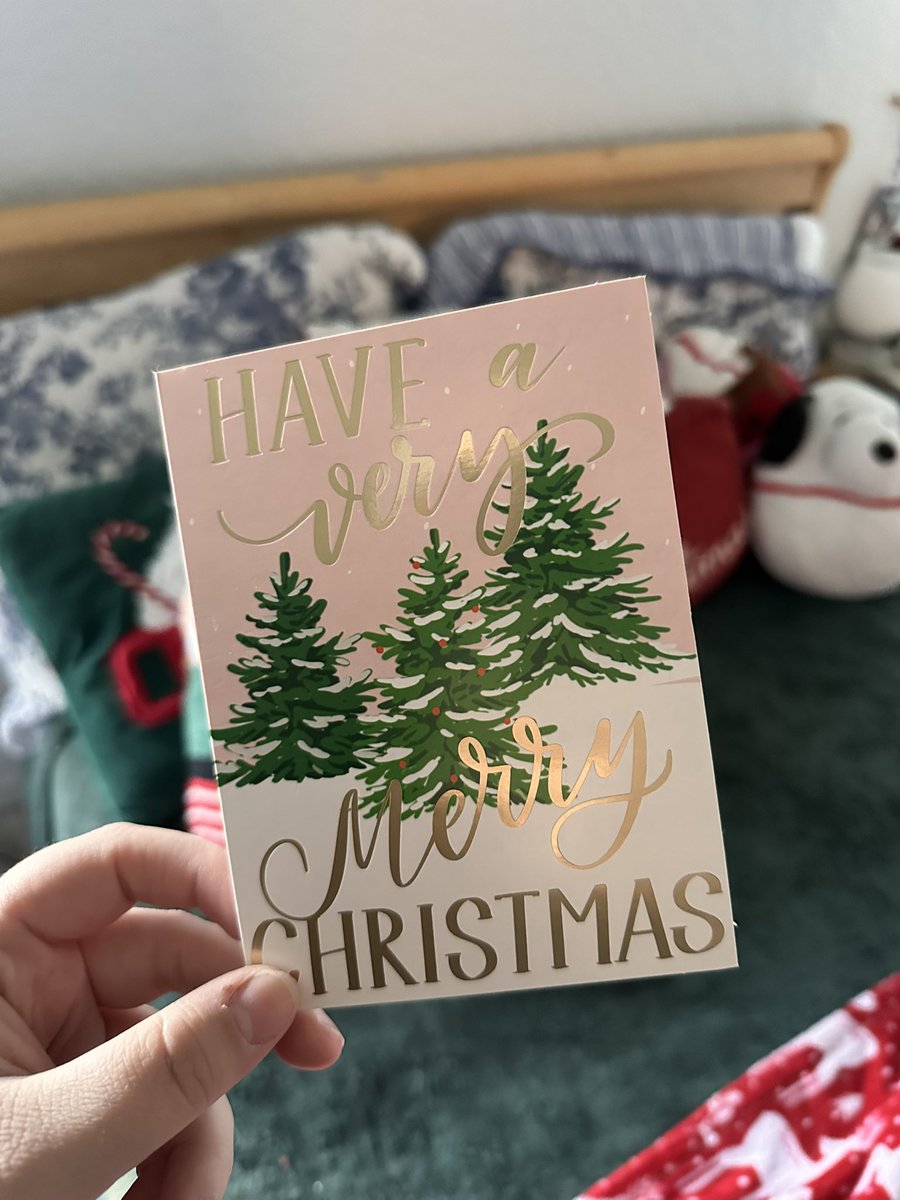 Thank you so much @ashreneemay for the lovely Christmas card!! Watching your   content makes me so happy! ❤️🎄