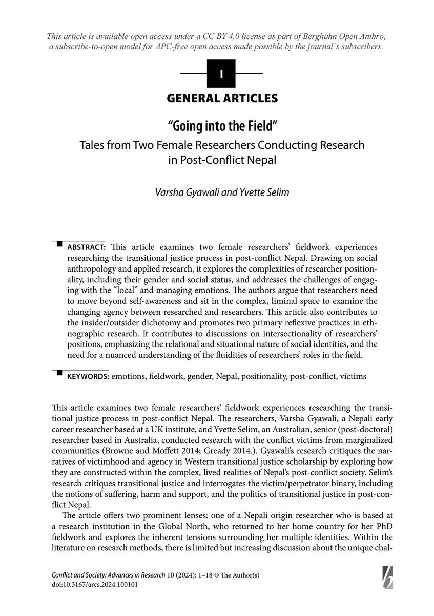 Yvette_Selim's tweet photo. Delighted to share our new article. We argue for #fieldwork researchers to embrace the liminal space where researchers &amp; participants renegotiate power &amp; identities. It's #openaccess so feel free to use it in your classes &amp; please share your thoughts! 🔗https://t.co/inQJFXTHGT https://t.co/bz5khORoAN