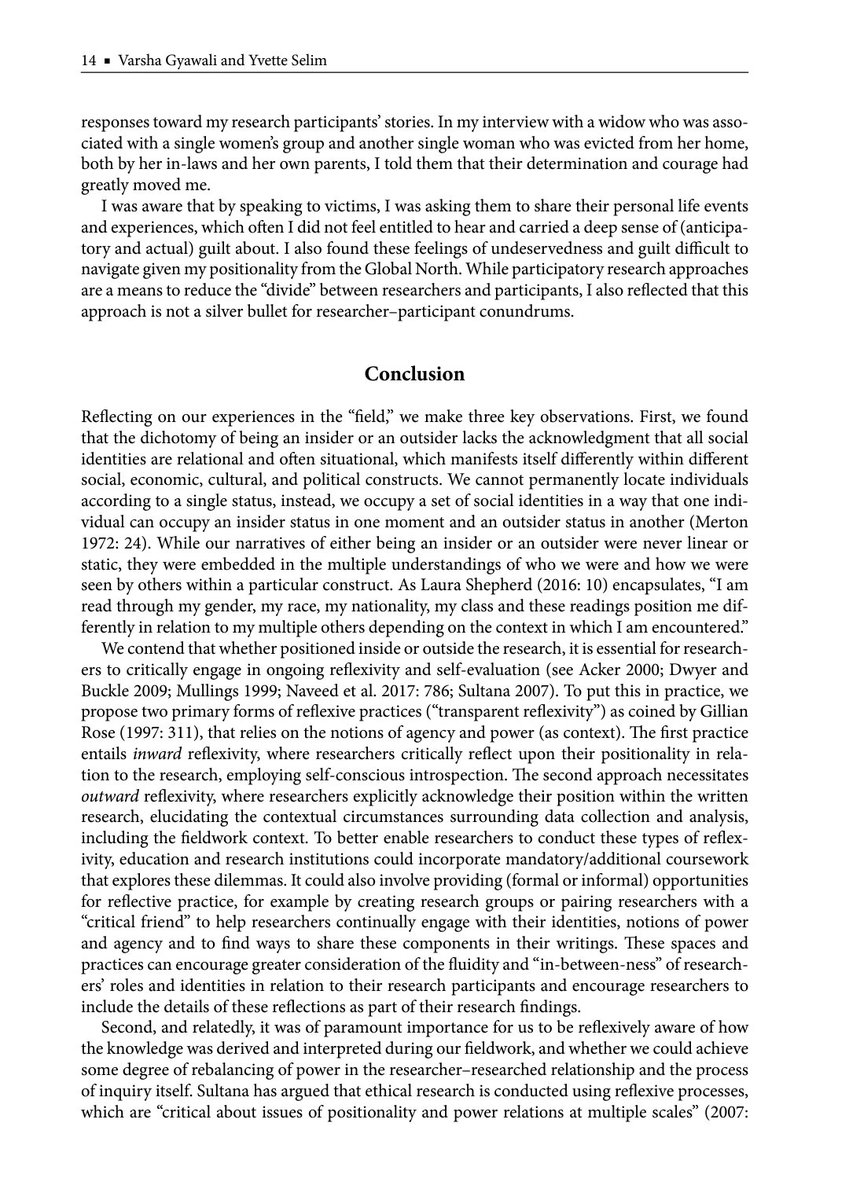 Yvette_Selim's tweet photo. Delighted to share our new article. We argue for #fieldwork researchers to embrace the liminal space where researchers &amp; participants renegotiate power &amp; identities. It's #openaccess so feel free to use it in your classes &amp; please share your thoughts! 🔗https://t.co/inQJFXTHGT https://t.co/bz5khORoAN