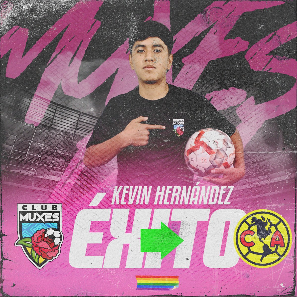 🌺 𝐘𝐀 𝐄𝐒 Á𝐆𝐔𝐈𝐋𝐀 🦅

Estamos orgullosos porque nuestro refuerzo de esta temporada, ahora es refuerzo para las Águilas del América en la categoría Sub-16 👏🥹

¡Éxito, crack! 🫡

#PorUnDeporteSinEtiquetas 🏳️‍🌈🏳️‍⚧️