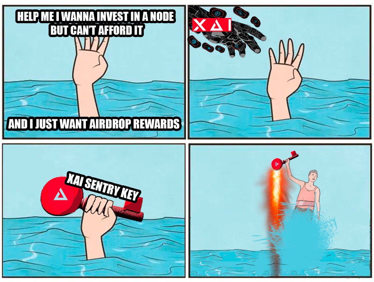 intuoswala's tweet photo. Don't drown in the crypto ocean 😂 #XaiGames @XAI_GAMES https://t.co/C9rsVUlWQE