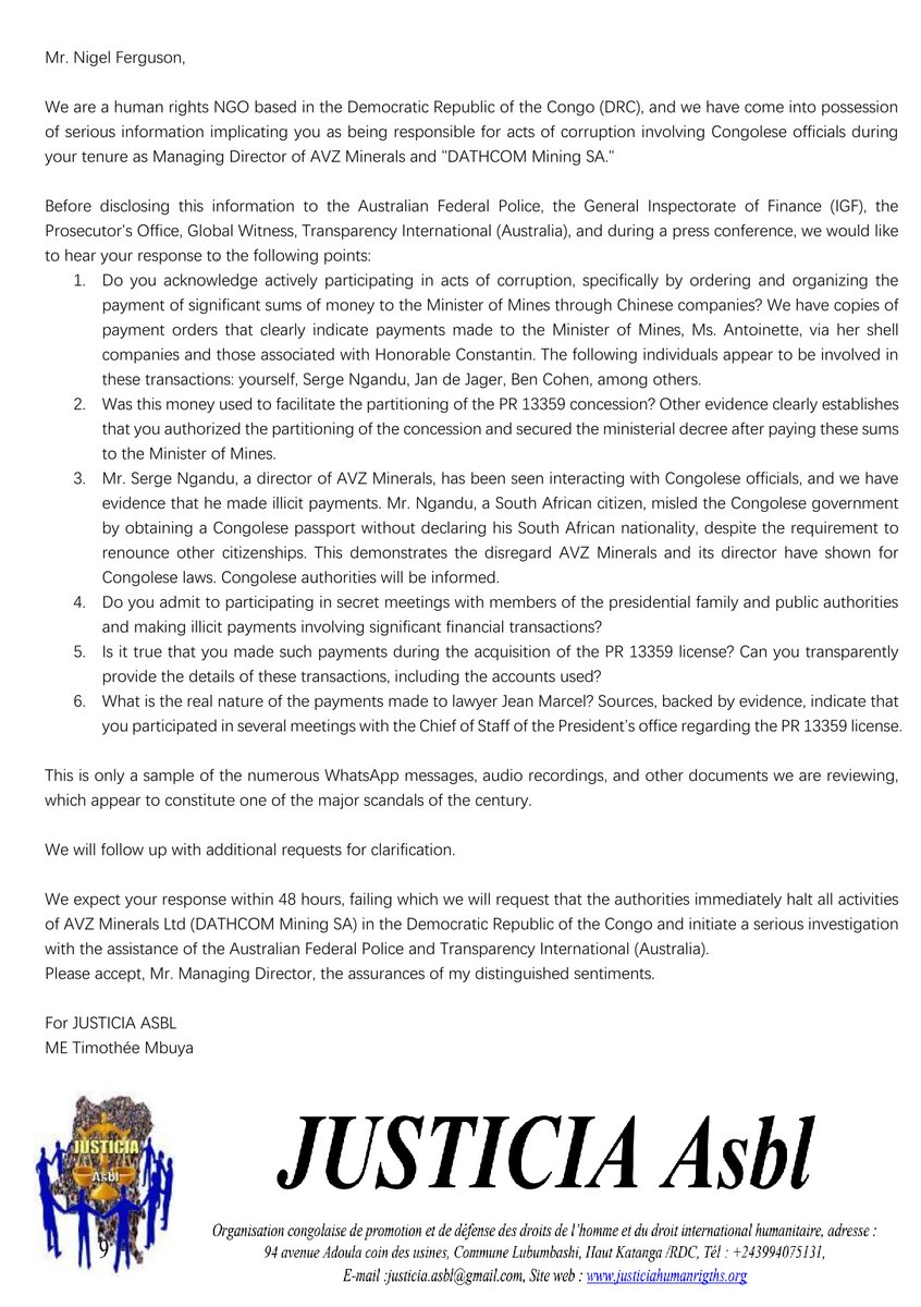 Le Congo N’est Pas à Vendre tweet media