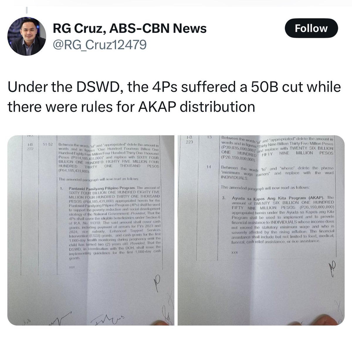 nabunturanguy's tweet photo. UMAARANGKADA NANG MULI ANG KAWALANGHIYAAN NG MGA MARCOS: 
(1) Zero budget for Philhealth
(2) ₱50B cut sa 4Ps 
(3) ₱29B AKAP (Ayuda para sa Kapos ang Kita Program), which the senators will now have access to ala PDAF
Mapapadalas talaga ang ating “PUTANGINA KAYONG LAHAT,” na ala Madumb Lustay!