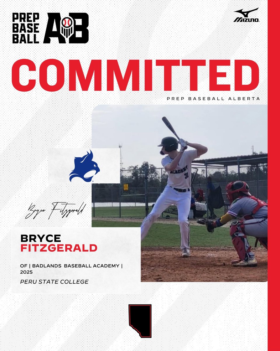 🚨𝐂𝐎𝐌𝐌𝐈𝐓𝐌𝐄𝐍𝐓 𝐀𝐋𝐄𝐑𝐓🚨

'25 OF Bryce Fitzgerald (<a href="/AcademyBadlands/">Badlands Baseball Academy</a>) announces his commitment to Peru State College.

#BeSeen | <a href="/PeruStBaseball/">Peru State College Baseball</a>