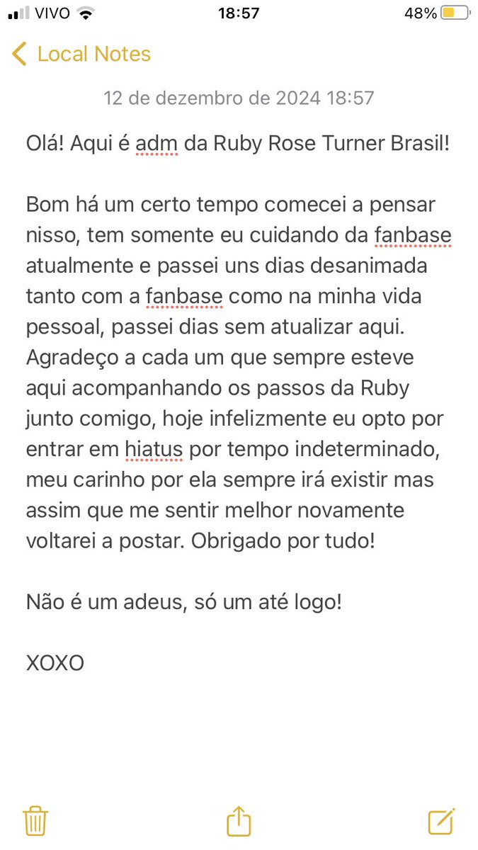 RubyRoseTBrasil's tweet image. 🚨 Olá! Peço que leiam por favor! 🚨