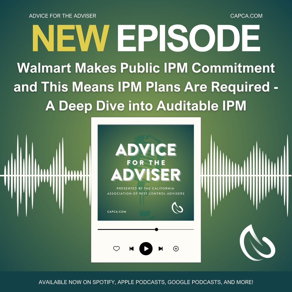 New Podcast Episode Alert!
What you’ll learn:
- The importance of auditable IPM programs.
- Why they’re crucial to meet consumer demand for sustainable practices.
- How PCAs can help growers implement effective IPM plans.
Listen now wherever you get your podcasts!