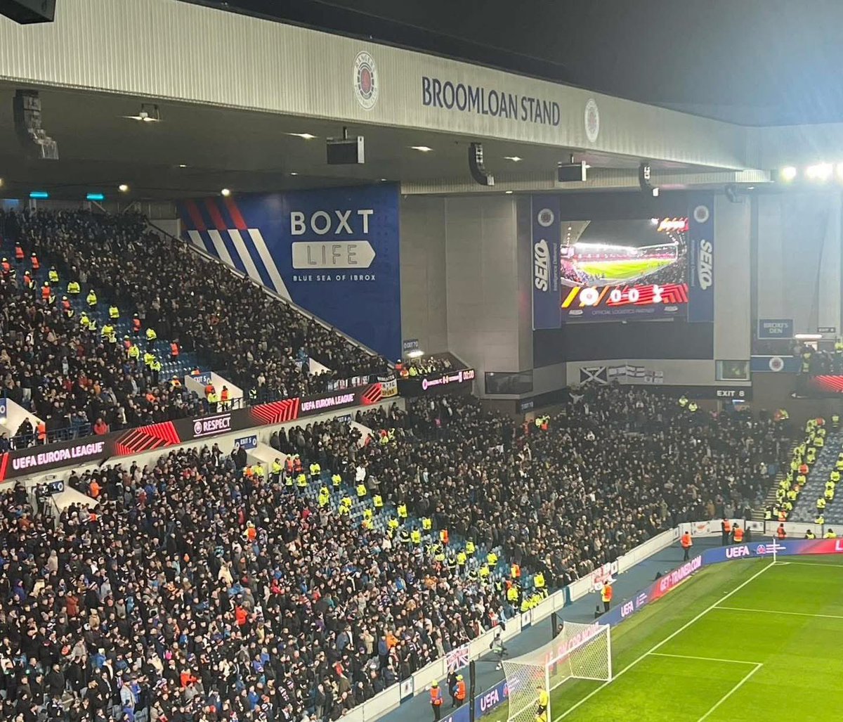 2,672 Tottenham fans at Ibrox tonight. #THFC