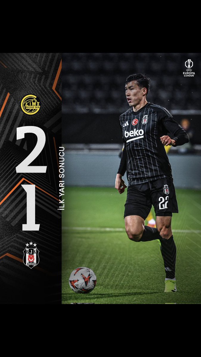 Teşekürler.sayin futbolcular.ellerinize.ayaklariniza sağlık nefesinize kuvvet  burdan oralara kadar zahmet ettiniz gittiniz.biz birilerini maça gönderirdik bize  yaşadığınız sıkıntıdan  dolay sizlerden özür dileriz. "Glimt - Beşiktaş"