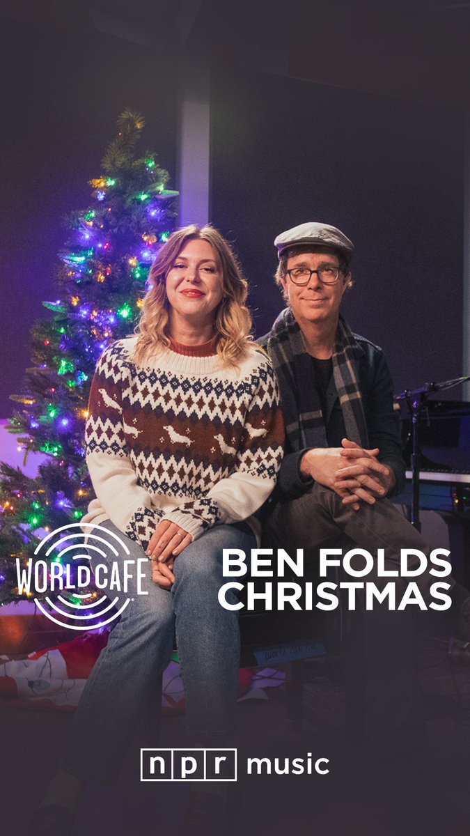 WorldCafe's tweet photo. When Ben Folds was making his new Christmas album, Sleigher, the idea of coming back to Christmas traditions over and over again was on his mind.  

Watch the full session now at our YouTube channel. https://t.co/v5zzqTCpsw