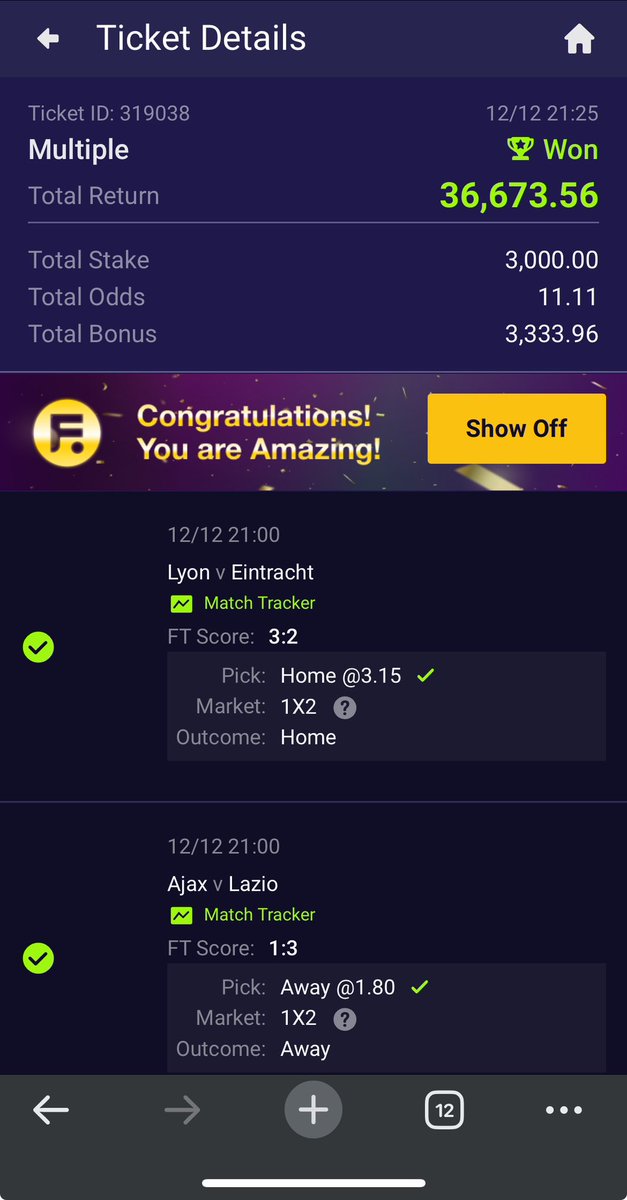 SportyCode_'s tweet photo. We won 11.11 odds again. Hope you're not missing these games. Click the follow button, turn on notifications 📢, and join our Telegram channel to get these free odds. https://t.co/MKNXyiybZK

#SportyBet #Sportybetcode https://t.co/hrguoH34mp